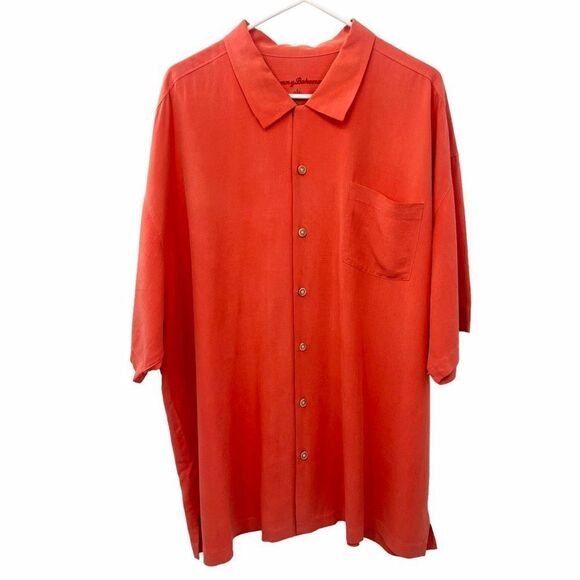 ￼ Tommy ￼ Bahama 100% silk  buttton up ￼shirt - Picture 1 of 8